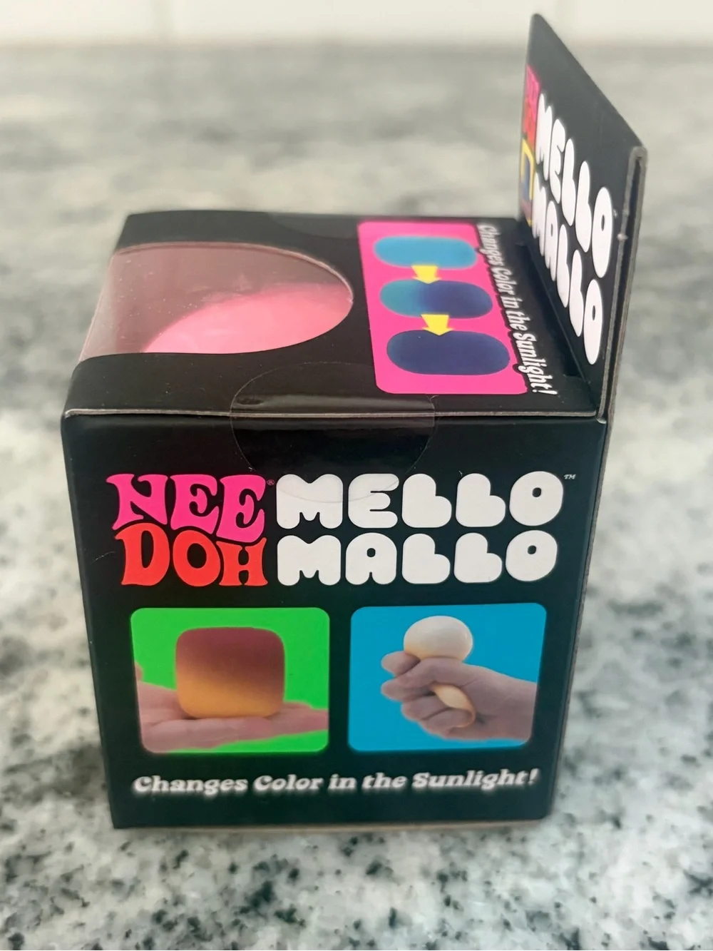 Needoh Mello Mallo Pink Squishy toy NEW Sealed Authentic Nee Doh fidget toy gift